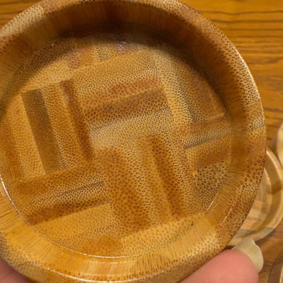 NEW Vintage Bamboo Coasters Set - Picture 2 of 3